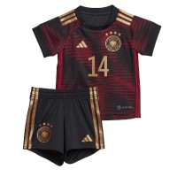 Dječji Nogometni Dres Njemačka Jamal Musiala #14 Gostujuci SP 2022 Kratak Rukav (+ Kratke hlače)